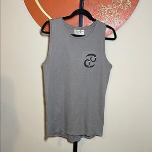 Hazel moon astrology cancer yoga tank, NWT gray
